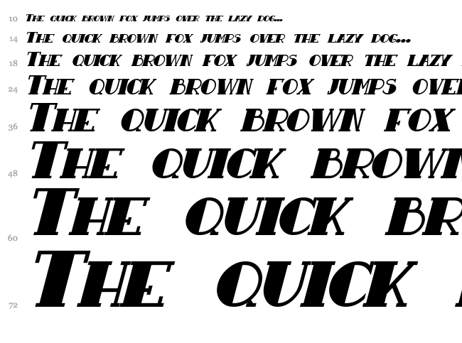 Resavy font waterfall